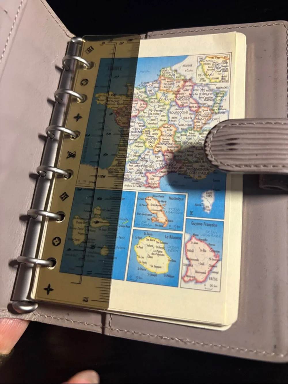 Louis Vuitton taupe/beige   Epi Leather agenda with original papers in it - Picture 10 of 17